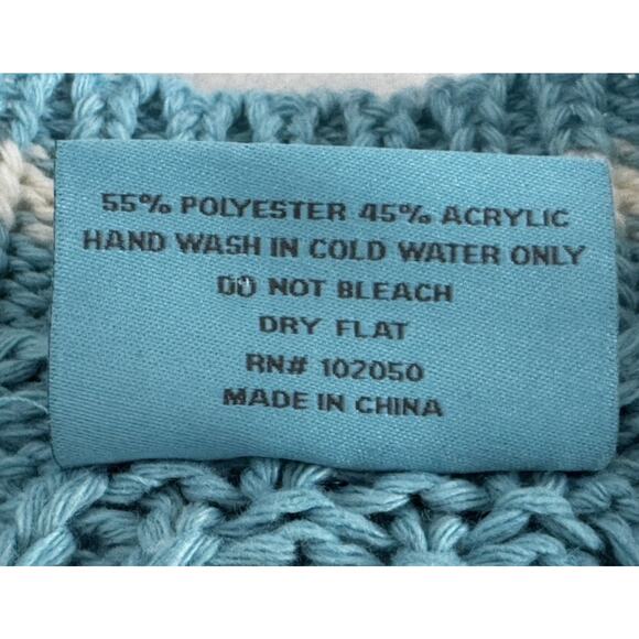 Taylor Swift 1989 Cardigan Blue White Cable Knit Sweater XS SM Taylor's Version - Picture 10 of 10